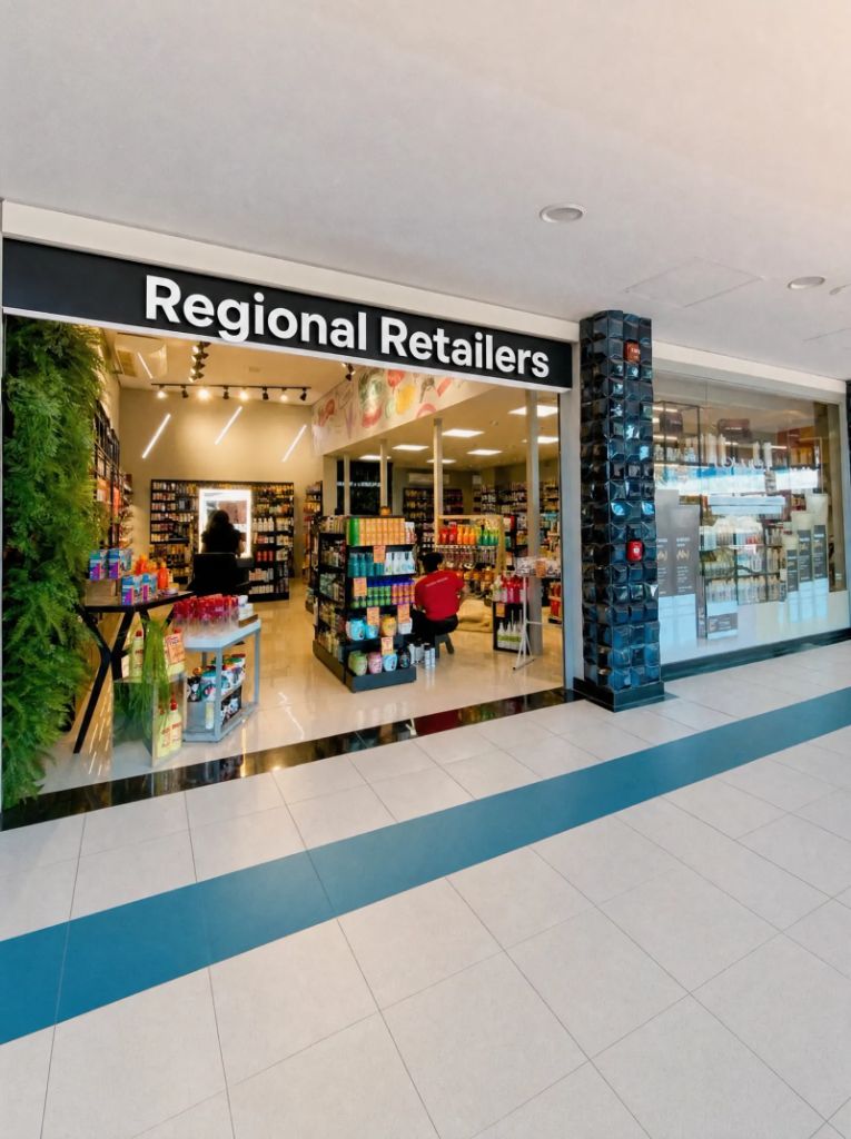 Regional Retailers — mall flagship storefront